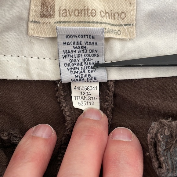 GAP Favorite Chino Cargo Shorts brown mid rise semi vintage - Picture 11 of 14